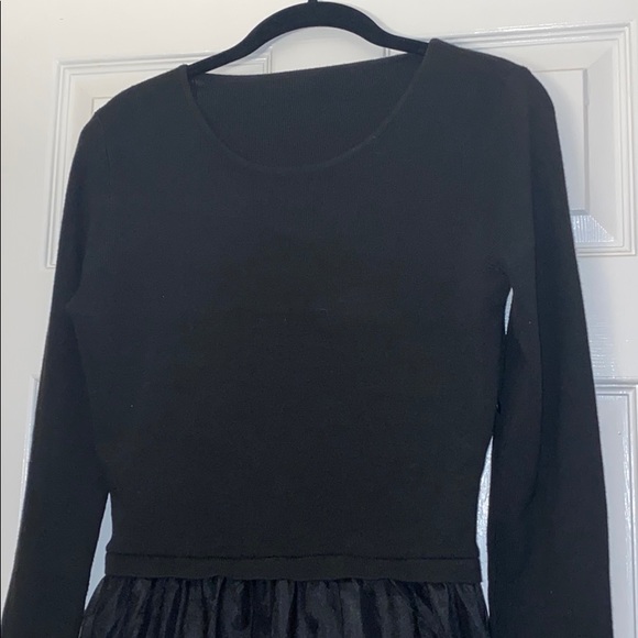 Knit dress with tulle skirt - Picture 3 of 4